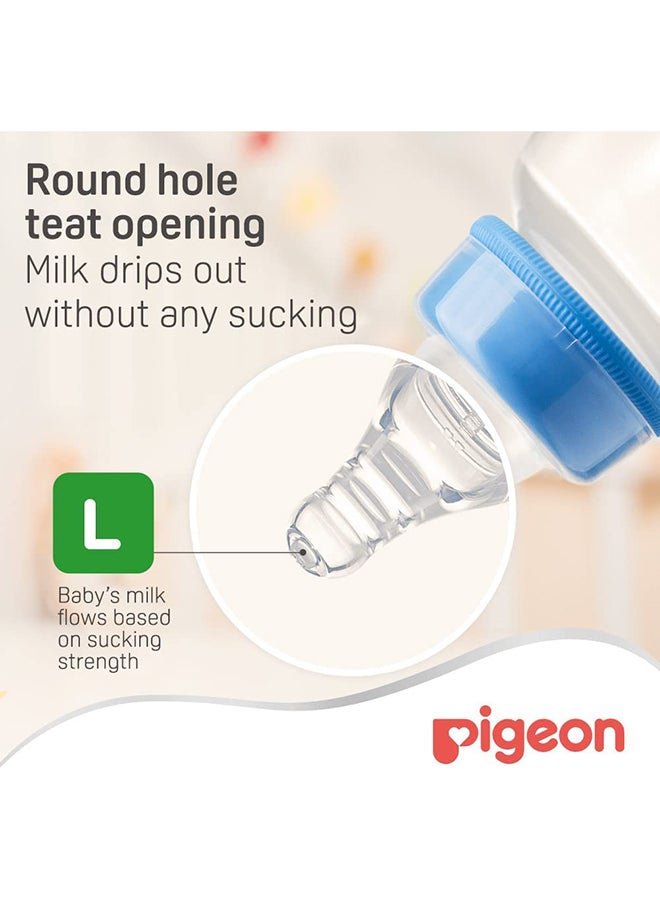 pigeon Pack of 2 Silicone Material Peristaltic Nipple, 7+ Month – Clear