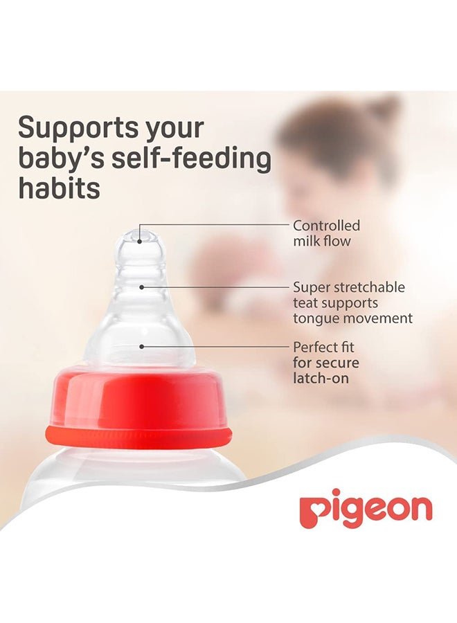 pigeon Pack of 2 Silicone Material Peristaltic Nipple, 7+ Month – Clear - Image 2