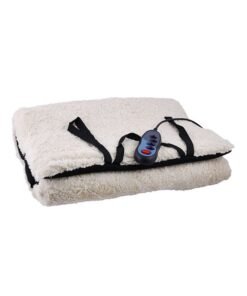 Reversible Faux Sheepskin Massaager With 9 Massagers