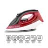 BLACK+DECKER Steam Iron, Ceramic Coated Soleplate, 300ml Tank, Anti-Calc, Drip-Free, Self-Cleaning, Auto Shutoff, Adjustable Steam, Quick Fabric Settings, Removes Creases, 300 ml 1600 W X1550-B5 Red/Black/White