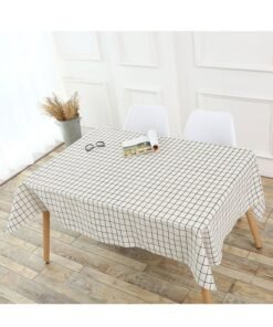 OUTAD Dining Table Cover Black/White