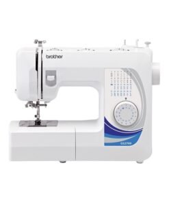 brother Traditional Metal Chassis Electric Sewing Machines Featuring 27 Built-In Stitch Selections For Convenient And Versatile Sewing | This Sewing Machine Features A Built-In Needle Threader And Quick Set Bobbin | 1-Step Buttonhole And | Made In Vietnam GS2700 White/Blue/Silver