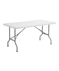 Foldable Lightweight Table White/Grey 6feet