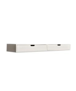 DANUBE HOME Bellagio Drawer Shelf, Wood White 800x80x200mm