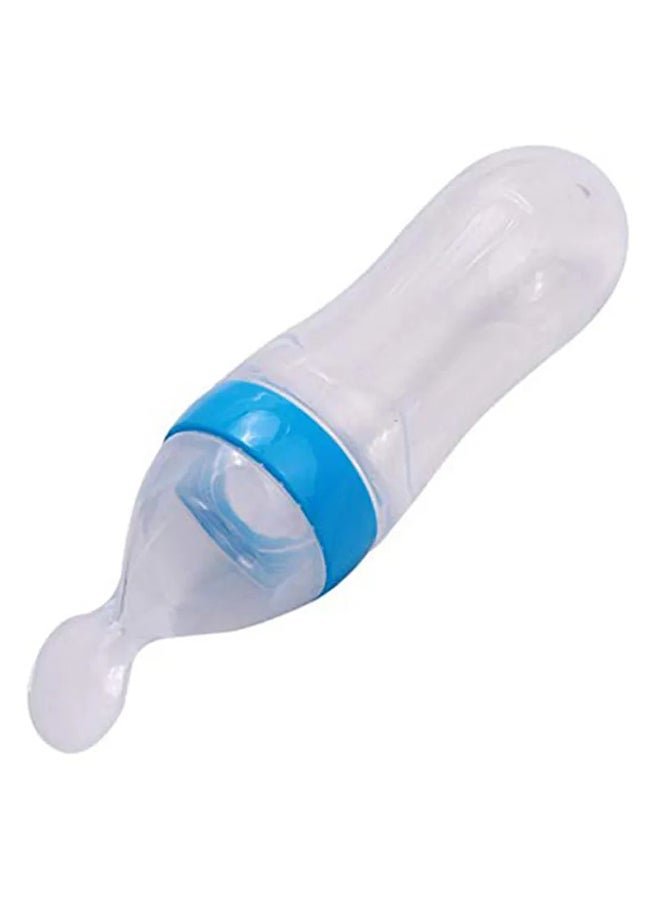 QiaoKai Ultra-Soft Silicone Baby Light Weight Food Dispensing Bottle With Spoon