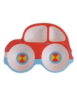 Alternative view of TD HOME 5 Piece Bright Colors and Lovely Animal Shape Car Shaped Dinnerware Set