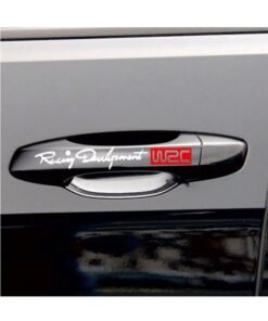 4-Piece Waterproof WRC Car Door Handle Sticker