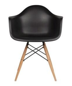 AE Plastic Dining Chair Black/Beige