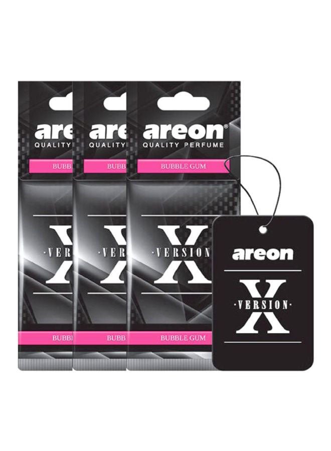 Areon Pack Of 3 X Version Car Air Freshener Set-Bubble Gum