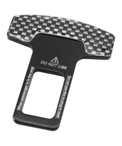 Universal Vehicle Mounted Carbon Fiber Car Safety Seat Belt Buckle Clip
