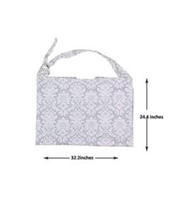 WskY Patterned Design Combed Cotton Baby Nursing Cover And Bib