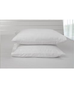 Hotel Linen Klub Standard Pillow Cases 2Pcs Set, Fabric: 250Tc 100% Cotton Sateen 1 Inch Stripe, Luxury Feel Soft Bedding Cotton Blend White 50x75cm