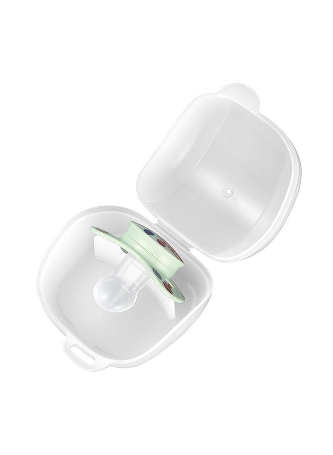 nip 2-in-1 Pacifier/Soother Box Sterilizer and Hygienic Soother Storage Case, Microwavable, Clean soothers in 60 seconds, Made in Germany, Fits most soothers - White