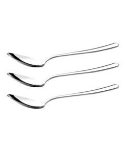 Royalford Dinner Spoon 20Cm 3Pcs 100% Food Grade Stainless Steel Silver Silver