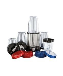 Russell Hobbs Nutri Boost Food Blender Juicer 700W, 15 Pieces Set, Multi-Function High-Speed Blender Mixer System with Nutrient Extractor, Smoothie Maker, Dishwasher Safe 700 W 23180 Silver