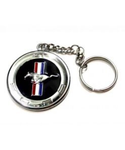 fashionhome Creative Ford Mustang Metal Car Mark Keychain