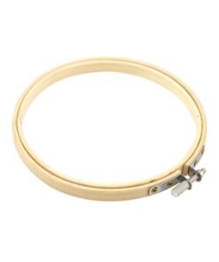 Round Handy Wooden Cross Stitch Machine Beige 13cm