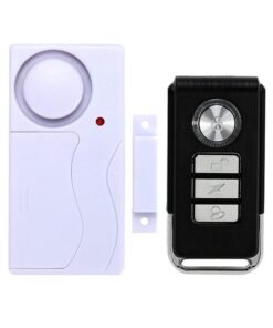 Wireless Magnetic Door Sensor With Remote Control White