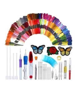 Cool Baby Magic Embroidery Pen Punch Needle Set Pink/Green/Red 402grams