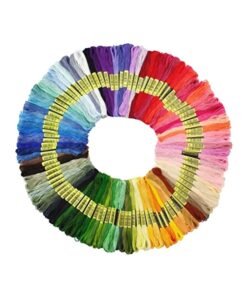 Sisilyovo 100 Skeins Embroidery Floss Cross Stitch Thread Set Multicolour