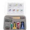 Fabric Bias Tape Maker Patchwork Tool Set Multicolour 10x10x3centimeter