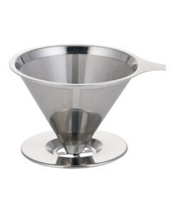 Coffee Filter Pour Over Funnel Brew Drip Tool Silver 100grams