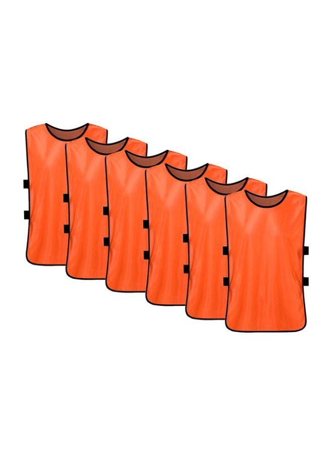 LIXADA 6-Piece Soccer Pinnies Quick Drying Football Team Training Bibs