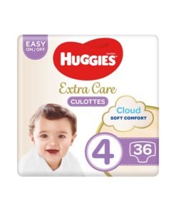 HUGGIES Extra Care Baby Pants Diapers, Size 4, 9 - 14 Kg, 36 Count - Easy On/Off, Cloud Soft Comfort