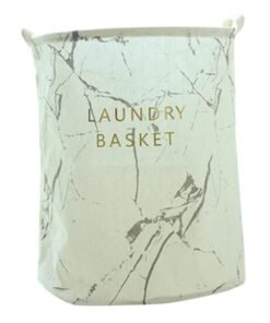 Home Concept Laundry Storage Basket white/Grey 40x40x46centimeter