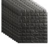 Cool Baby 10-Piece 3D Brick Pattern Decorative Wallpaper Set Black 70 x 70cm