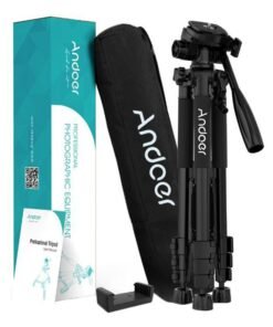 ANDOER Portable Camera Mount Tripod Black