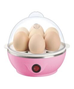 Multi-Functional Electric Eggs Boiler Steamer 350 W 45573 Pink/Clear