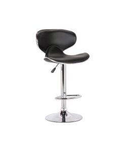 Alternative view of DANUBE HOME Mira Bar Stool Black/Silver