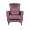 DANUBE HOME King 1 Seat Fabric Accent Chair Sofa Plastic Legs One Seater Living Room Furniture Purple 80x74x107cm
