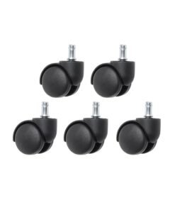 5-Piece Office Chair Swivel Caster Wheel Black 2inch