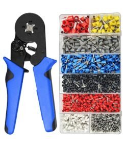 1200-Piece Ferrule Clip Set With Crimper Plier
