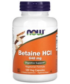Now Foods Betaine HCL Dietary Supplement 648mg - 120 Capsule