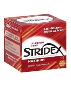 Stridex 55-Piece Medicated Soft Touch Pad White