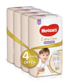 HUGGIES Extra Care Baby Pants Diapers, Size 3, 6 - 11 Kg, 176 Count (44 x 4) - Cloud Soft Comfort