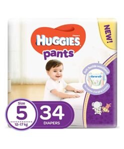 HUGGIES Extra Care Baby Pants Diapers, Size 5, 12 - 17 Kg, 34 Count - Super Mega Pack, Cloud Soft Comfort