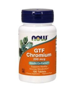 Now Foods GTF Chromium 200 mcg Dietary Supplement - 100 Tablets