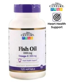21st Century Fish Oil Omega 3 Dietary Supplement 1000 mg - 120 Softgels