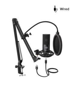 FIFINE Studio Condenser USB Microphone Kit For PC T669 Black