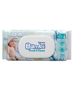 Sanita Bambi Baby Wet Wipes Fresh and Clean - 56 Pieces