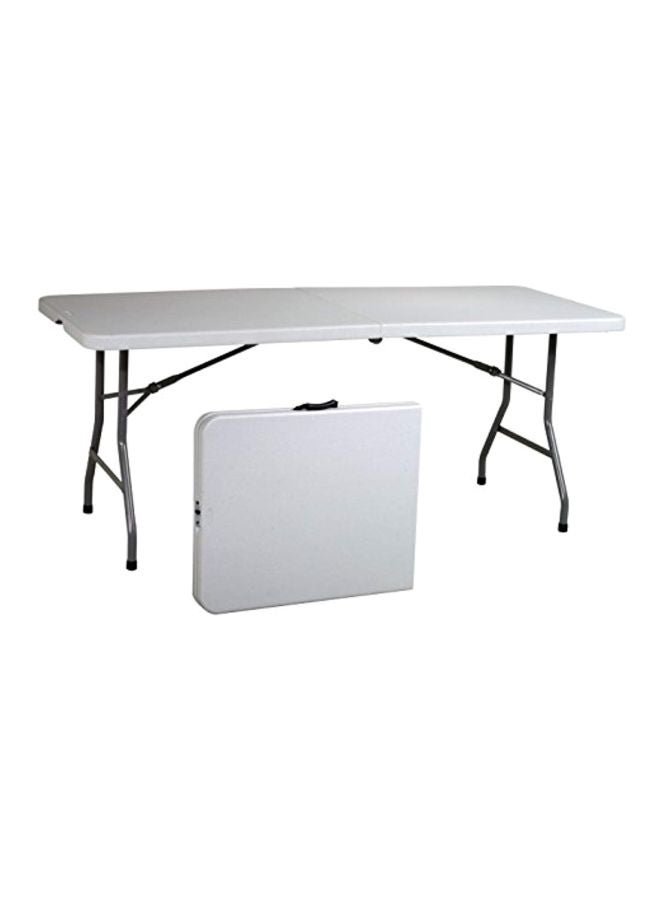 Office Star Multipurpose Foldable Table White/Black 90x50x7 cm