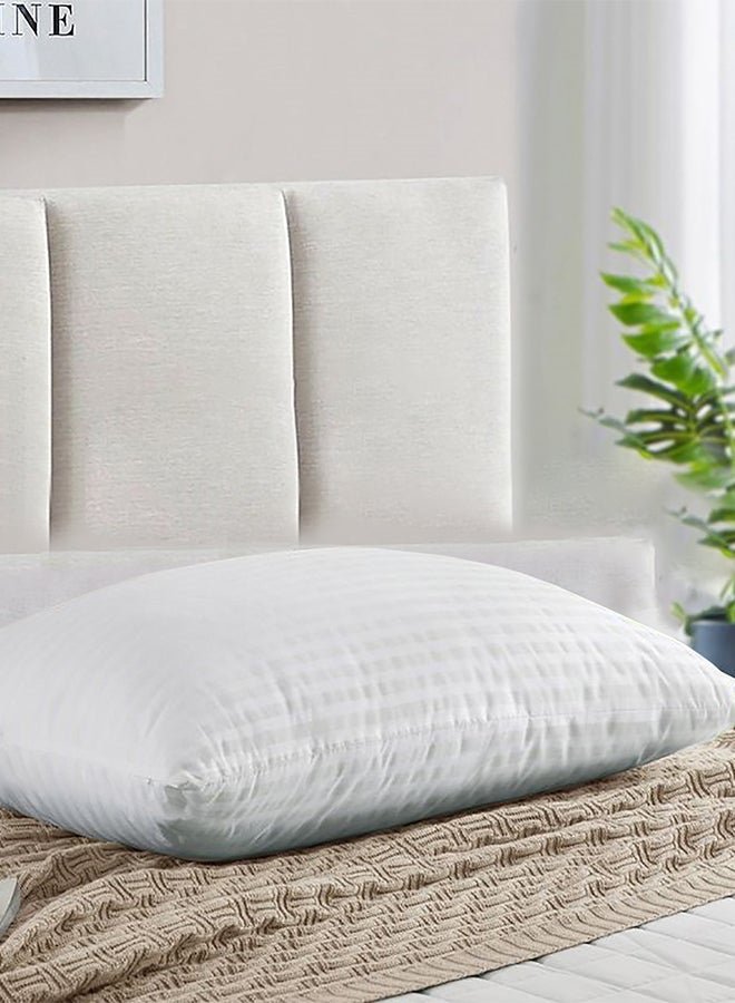 REGAL IN HOUSE Comfortable Strip Hotel Pillow Microfiber White 75x50cm