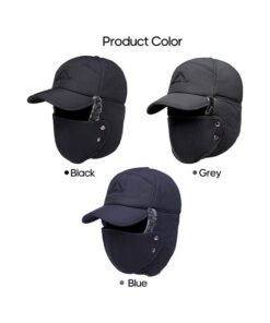 Alternative view of Full Face Winter Warm Hat With Detachable Mask 25x15x8cm 25x15x8cm