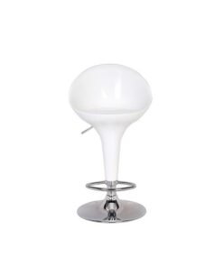 DANUBE HOME Keith Bar Stool White 49x49x70cm