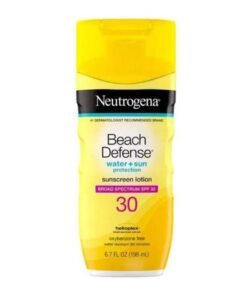 Neutrogena Beach Defense Water + Sun Protection Sunscreen Lotion SPF 30 Yellow 6.7Fluid Ounce