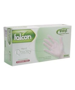 Falcon 100-Piece Vinyl Examination Gloves Clear Medium Clear Medium